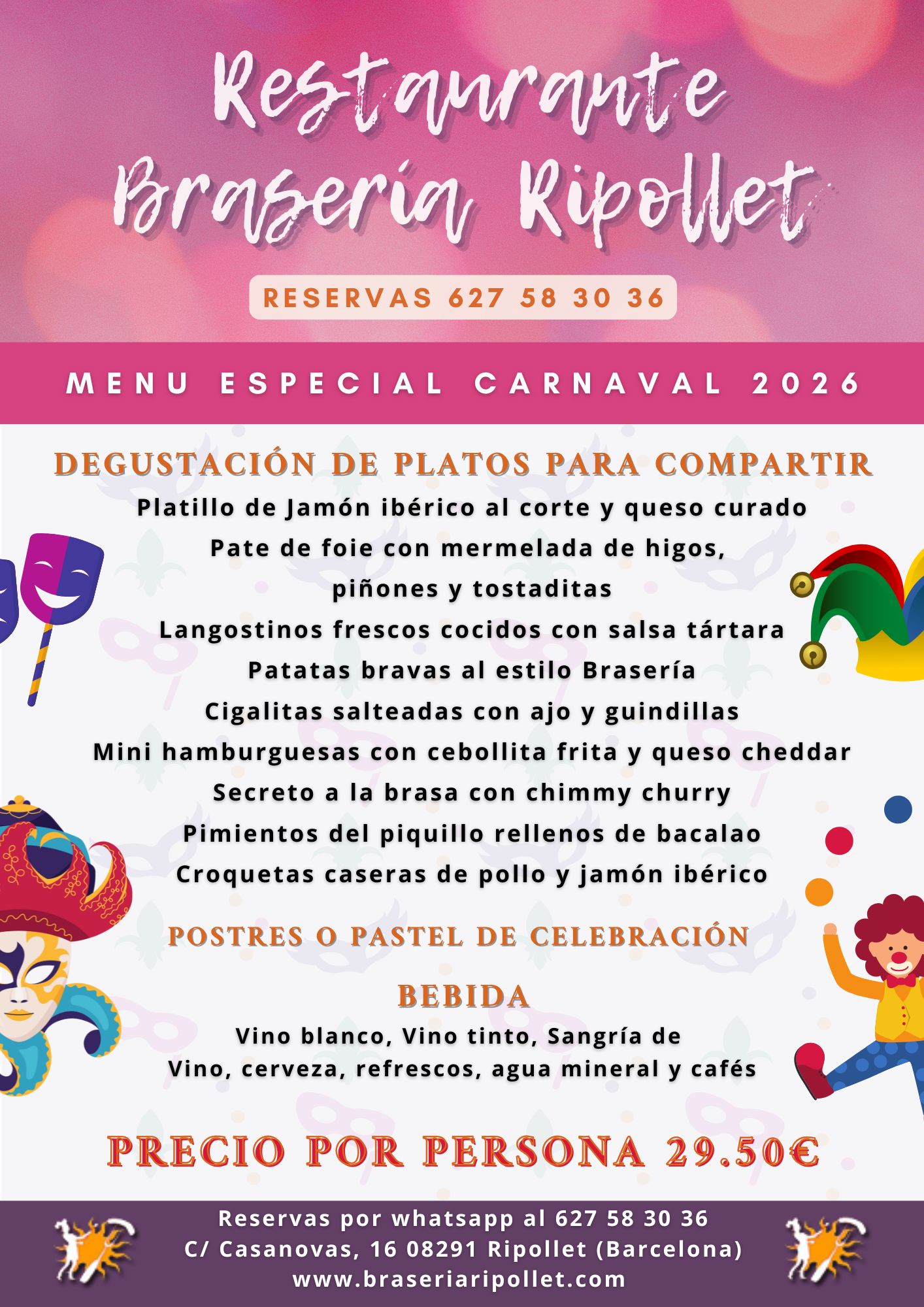 BraseriaRipollet MenuEspecialCarnaval2026