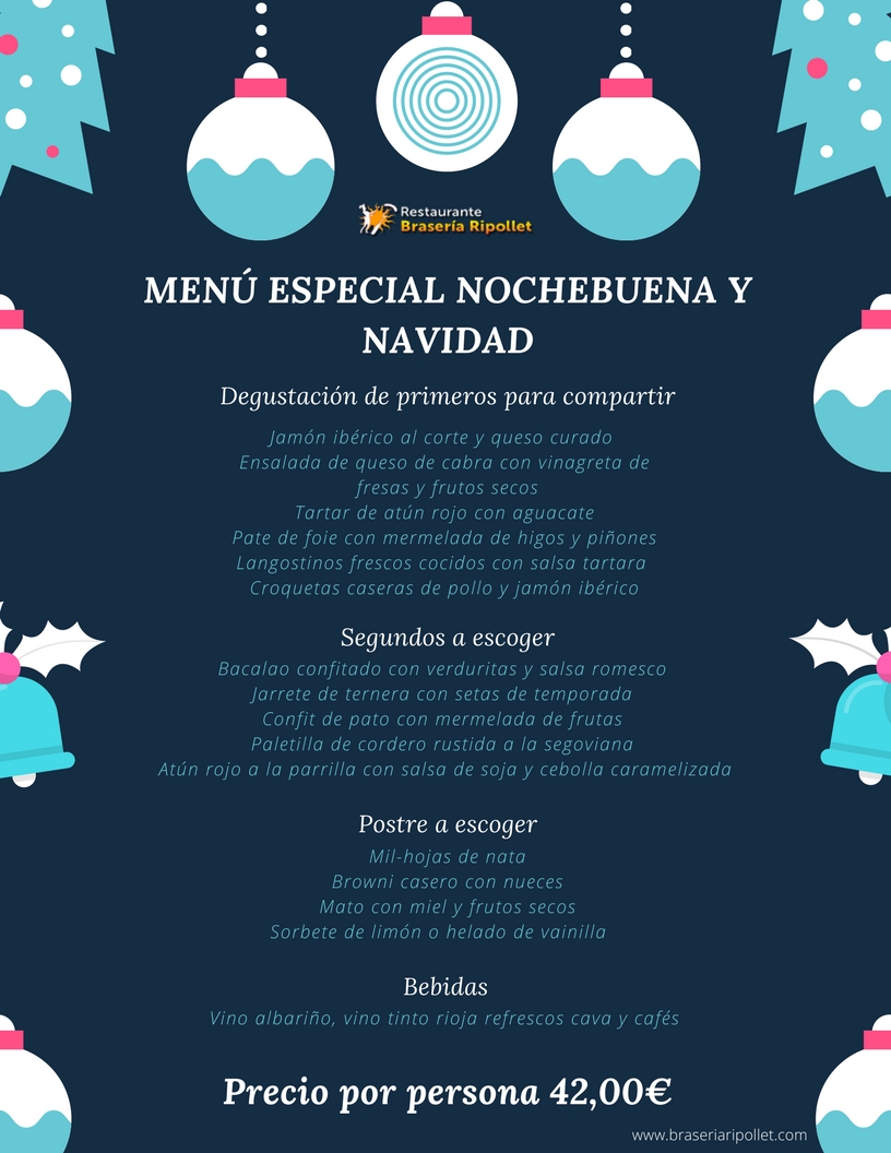 Restaurante Braseria Ripollet - menufiestasnavideñas